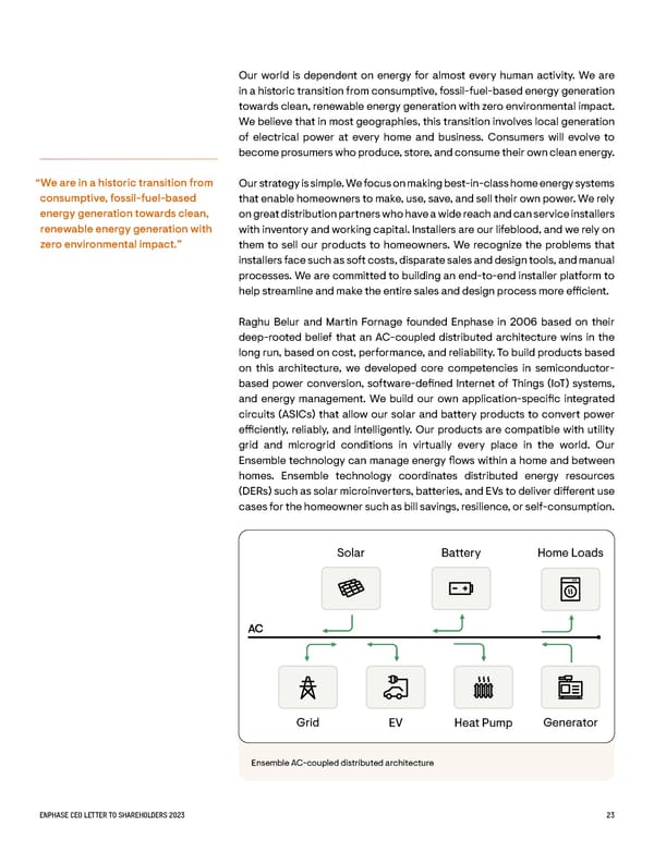 CEO Letter to Shareholders  - Page 23