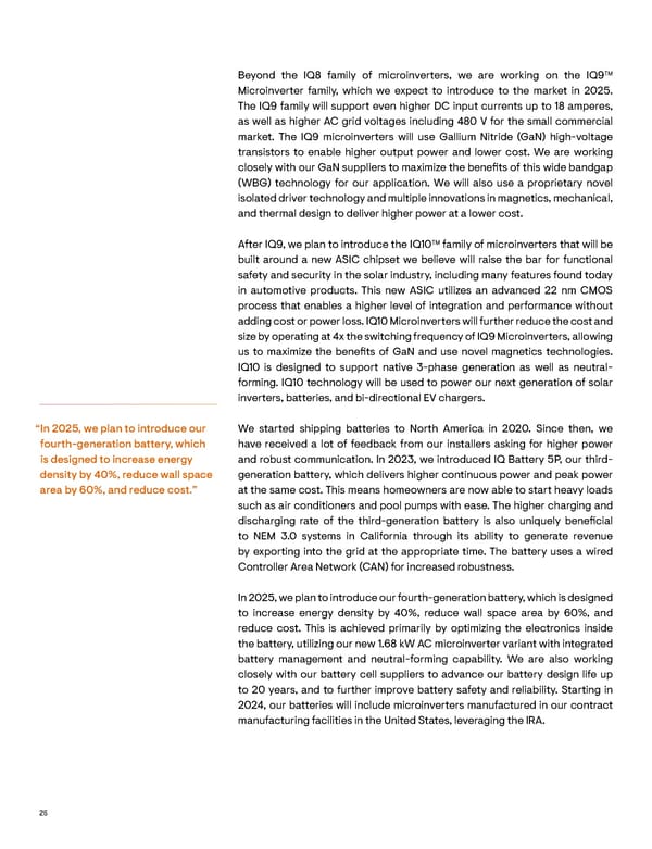 CEO Letter to Shareholders  - Page 26